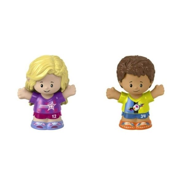 🎉 SALAH & BECCA FISHER-PRICE Girl & Boy Soccer Player - Picture 1 of 3